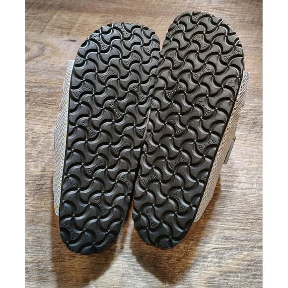 Birkenstock Arizona Sandals 41 EU / 10 US Blue Shiny Python Two Strap Slides - Picture 9 of 11